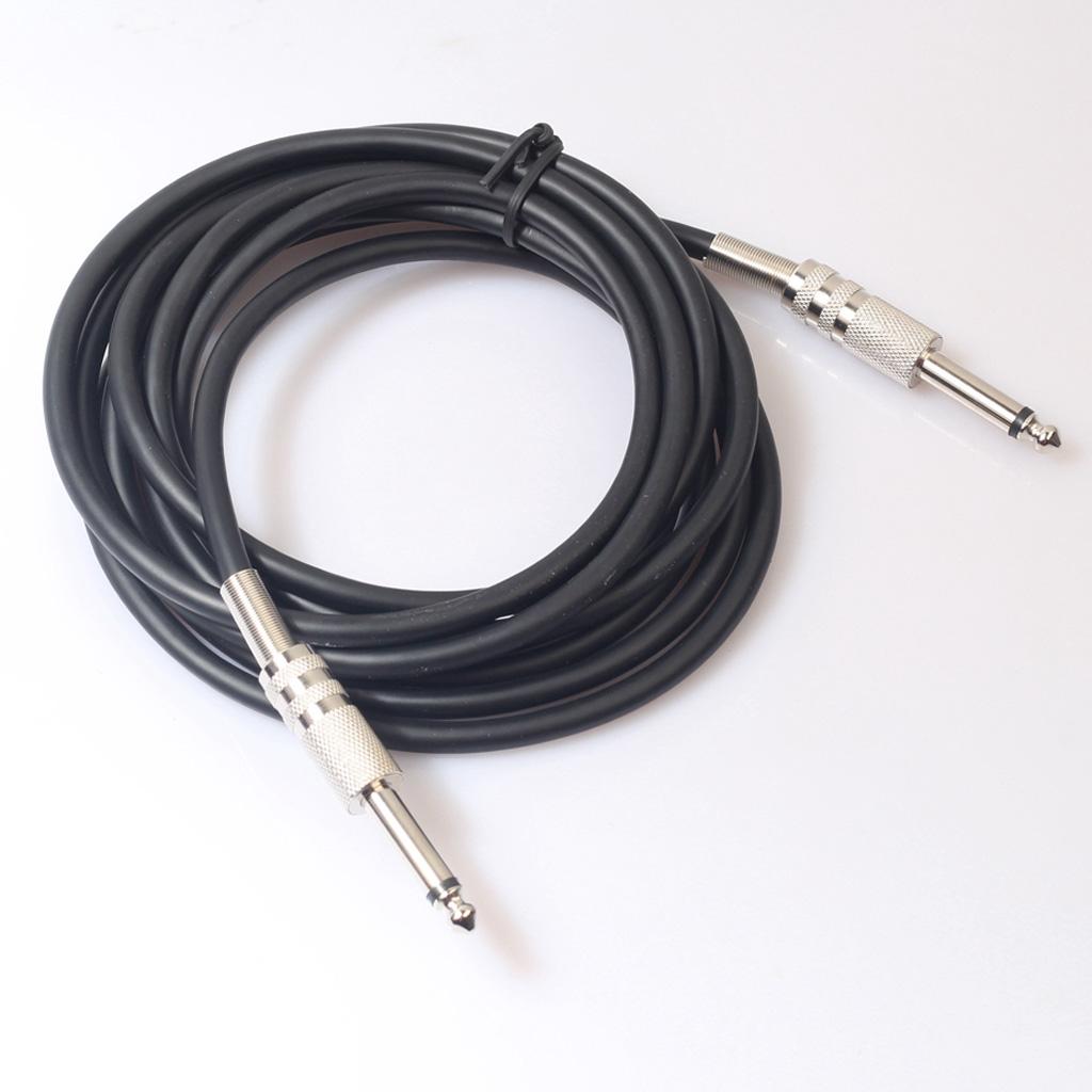 Instrument Cable 1/4inch Straight to Straight for Electric Guitar 1000cm