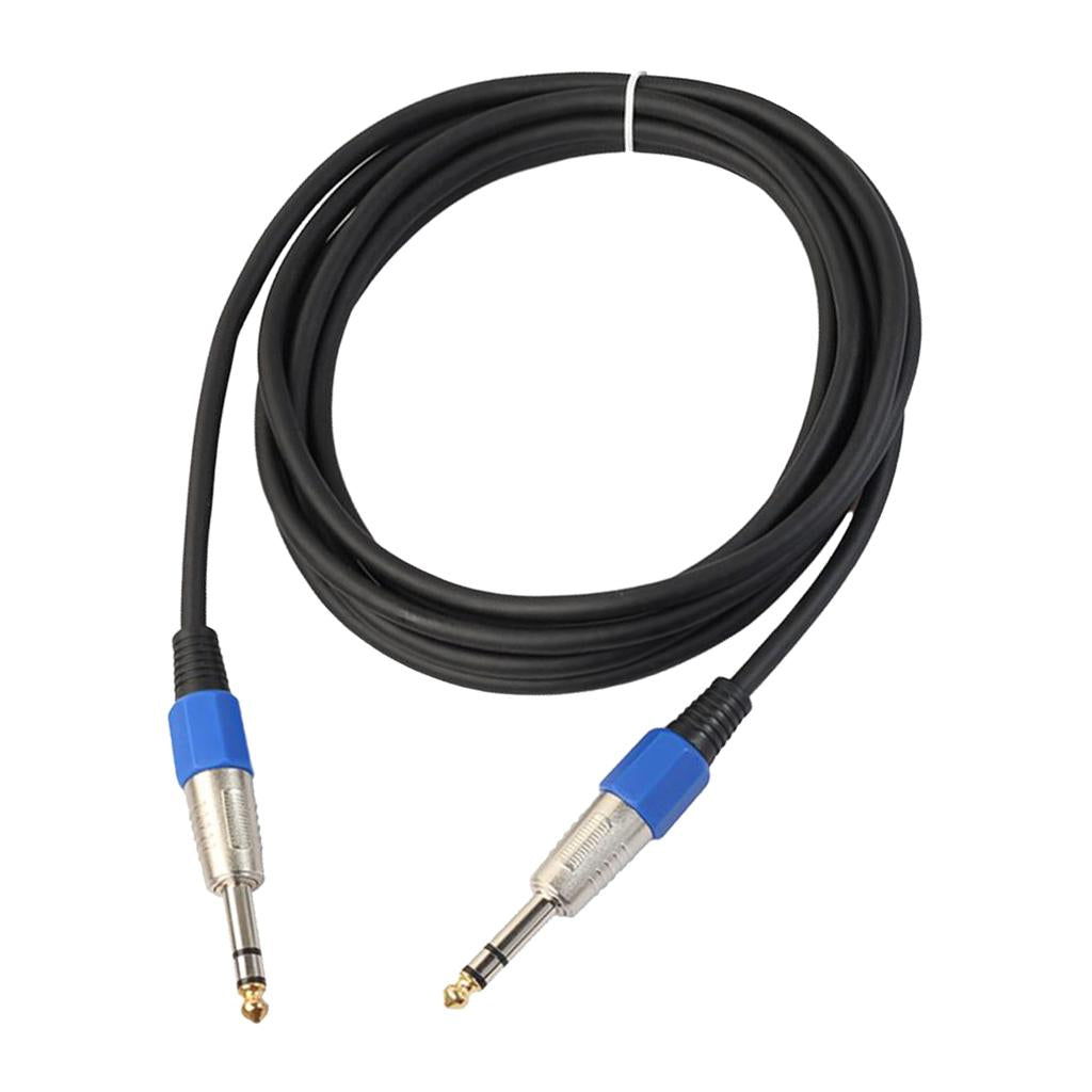 Stereo 6.35mm Electric Guitar Bass Cable Amp Cord for Home Theatre KTV 10m