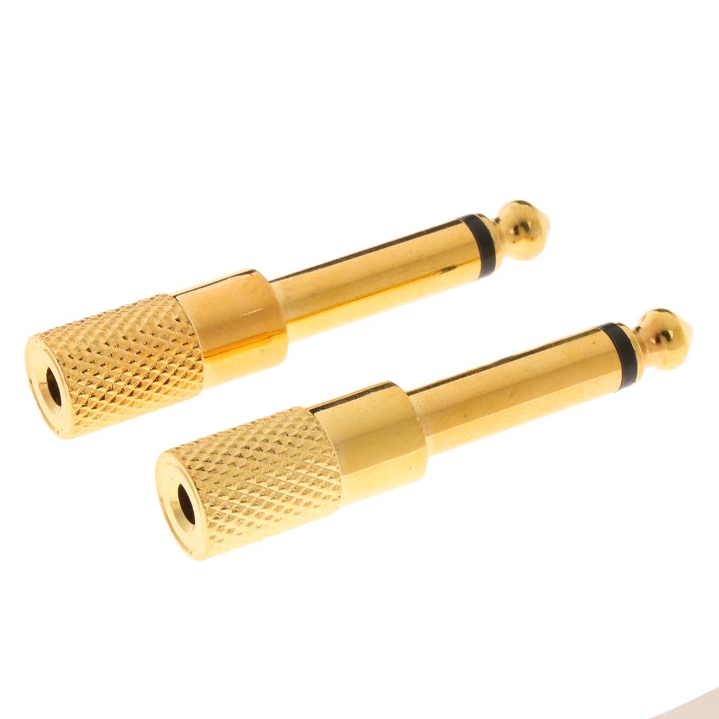 6.35mm Male to 3.5mm Female Stereo Adapter Converter