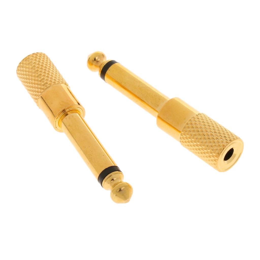 6.35mm Male to 3.5mm Female Stereo Adapter Converter