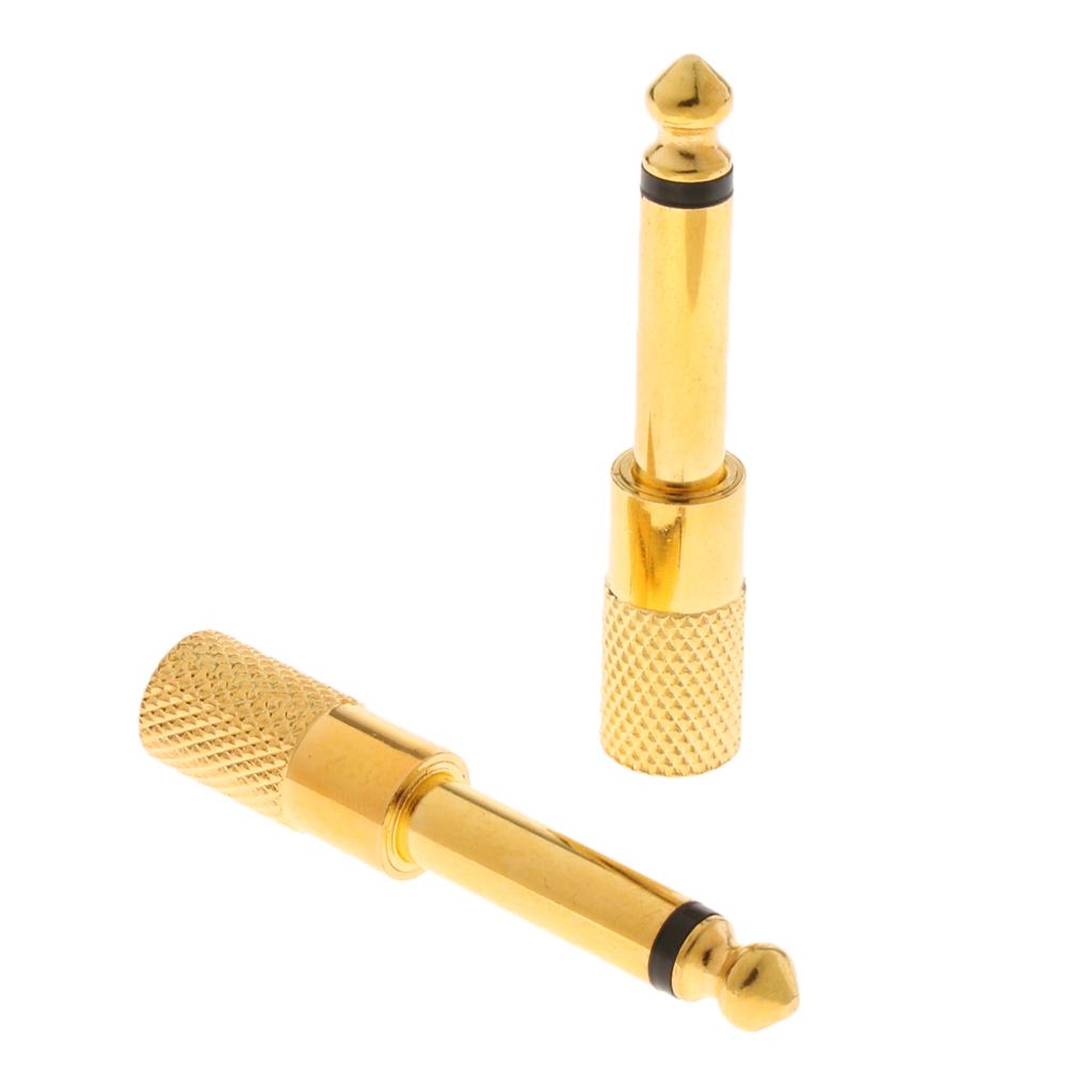 6.35mm Male to 3.5mm Female Stereo Adapter Converter