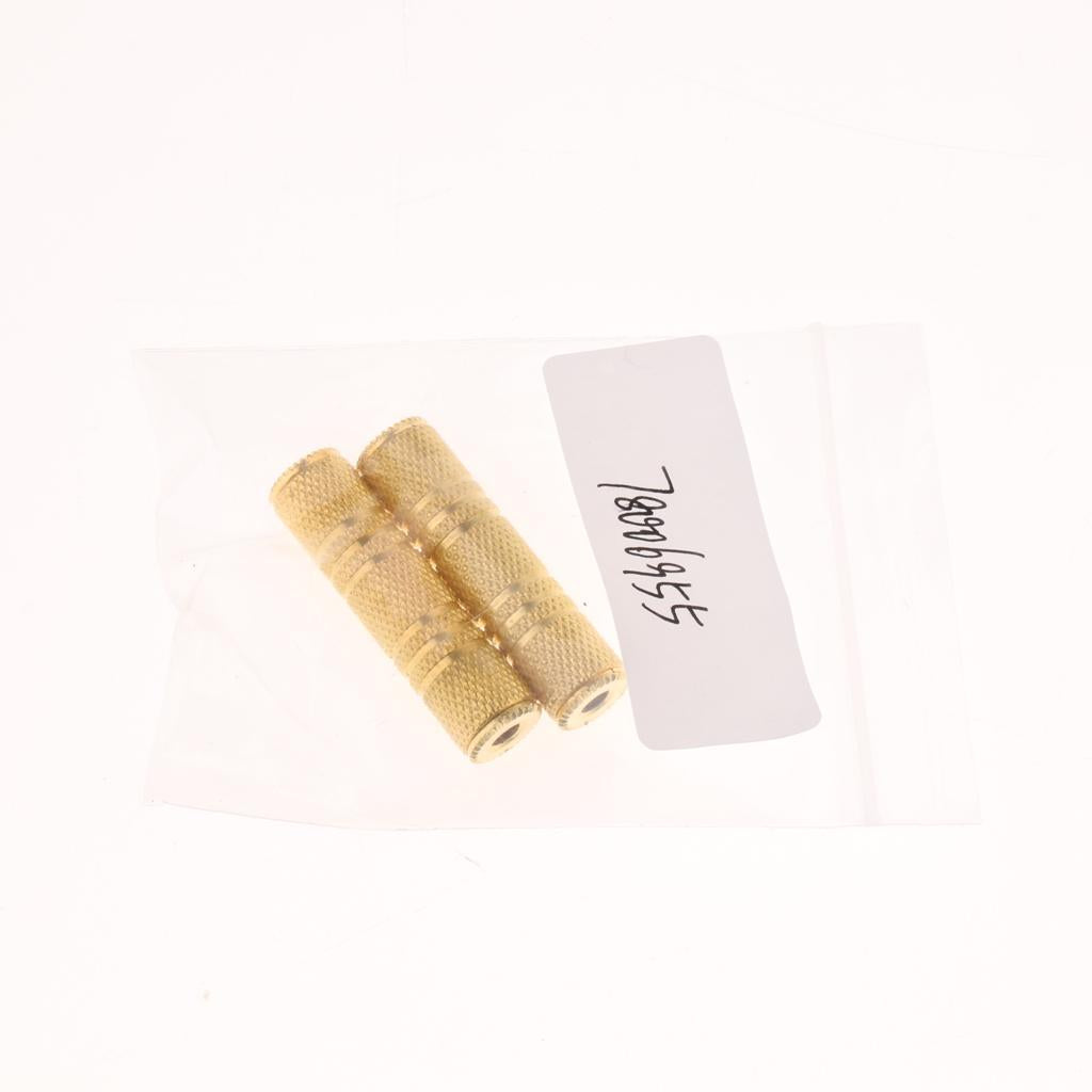 2pcs Stereo 3.5mm Female to Female Jack Adapter Audio Coupler Connector