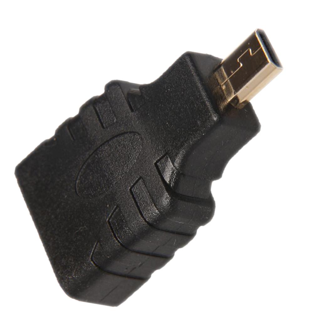 Micro HDMI Male Plug to HDMI Female Jack Socket Converter Adapter