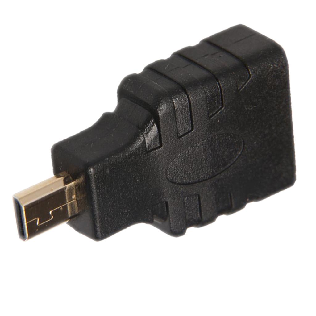 Micro HDMI Male Plug to HDMI Female Jack Socket Converter Adapter