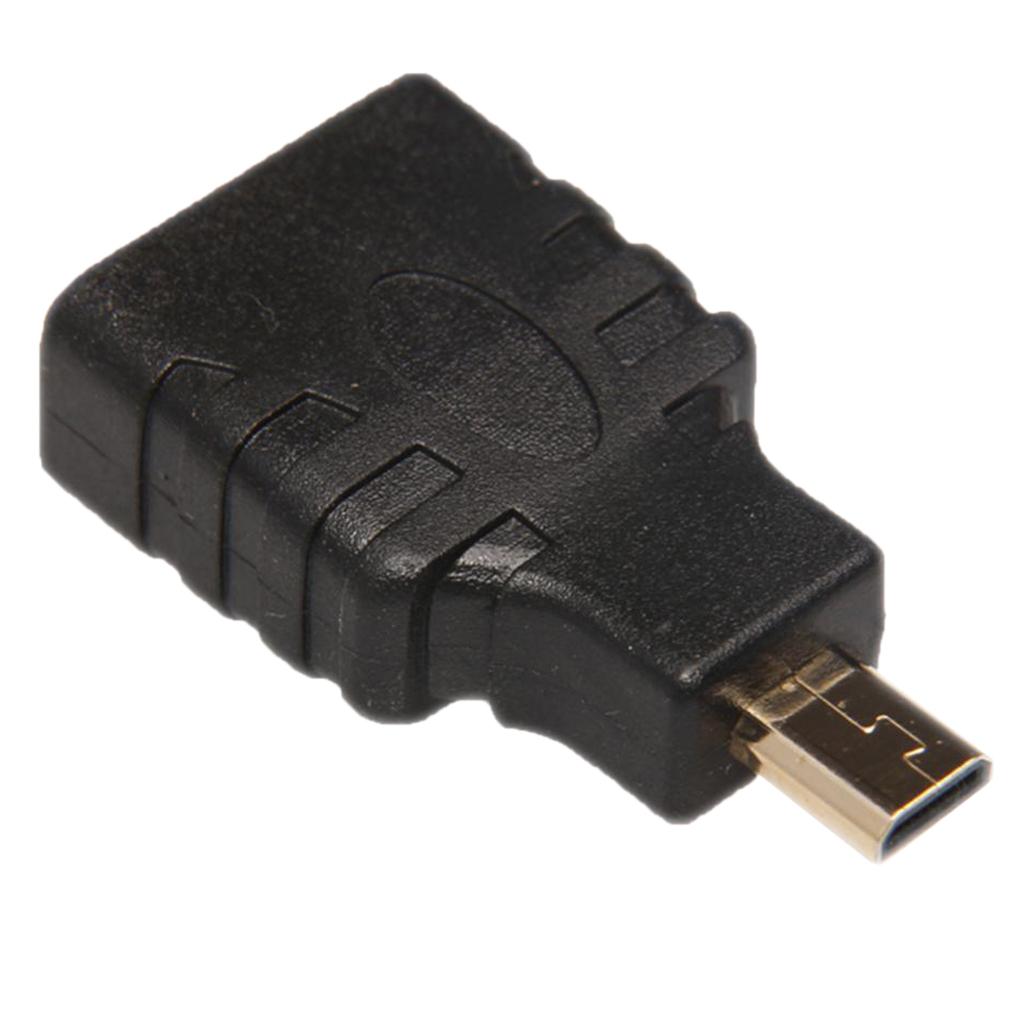 Micro HDMI Male Plug to HDMI Female Jack Socket Converter Adapter