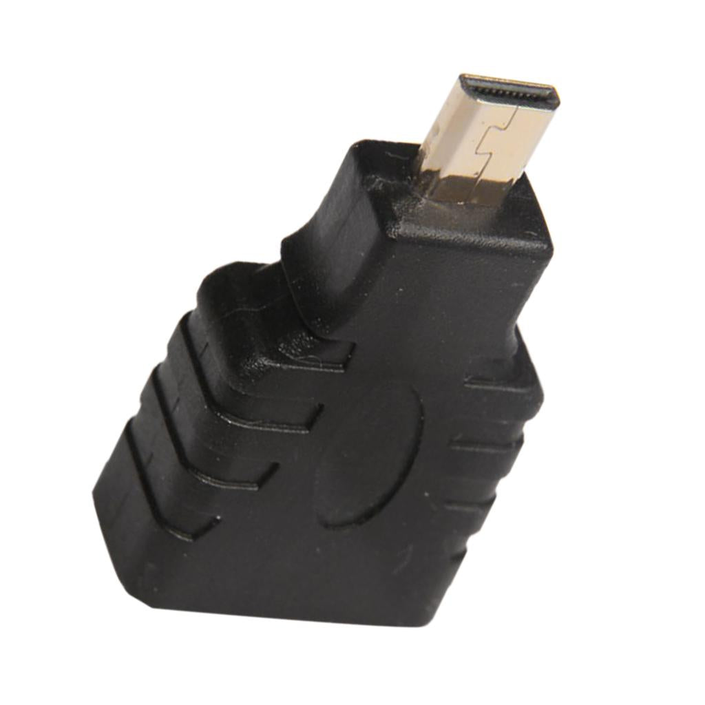 Micro HDMI Male Plug to HDMI Female Jack Socket Converter Adapter
