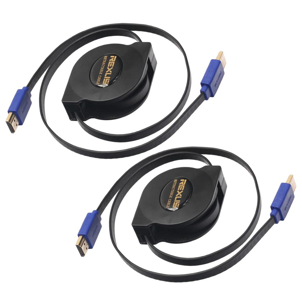 Retractable Portable HDMI V1.4 Cable 1080P Adapter 3D Cord Wire 1m
