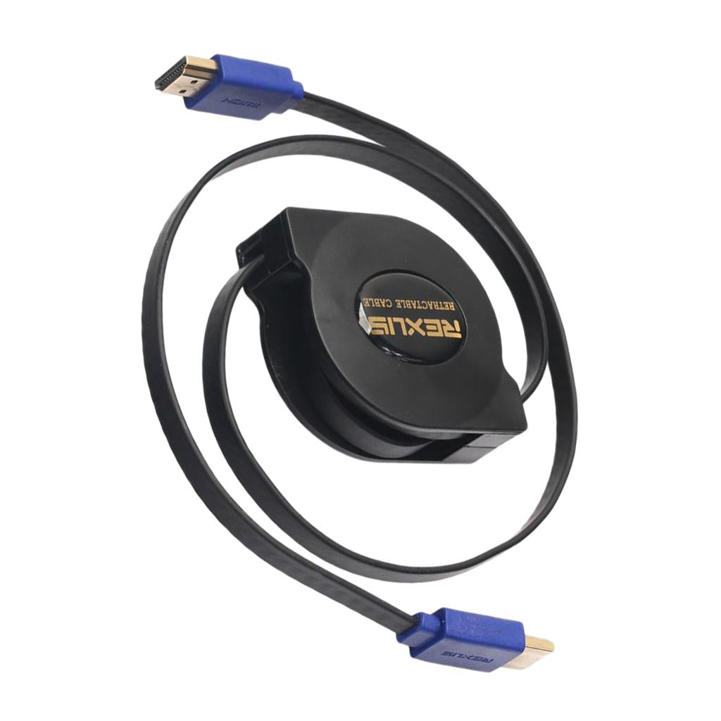 Retractable Portable HDMI V1.4 Cable 1080P Adapter 3D Cord Wire 1m