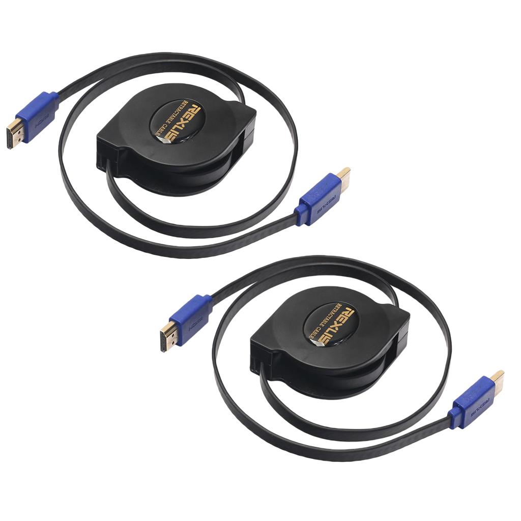 Retractable Portable HDMI V1.4 Cable 1080P Adapter 3D Cord Wire 1m