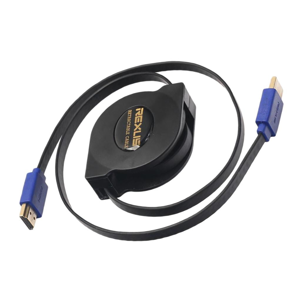 Retractable Portable HDMI V1.4 Cable 1080P Adapter 3D Cord Wire 1m