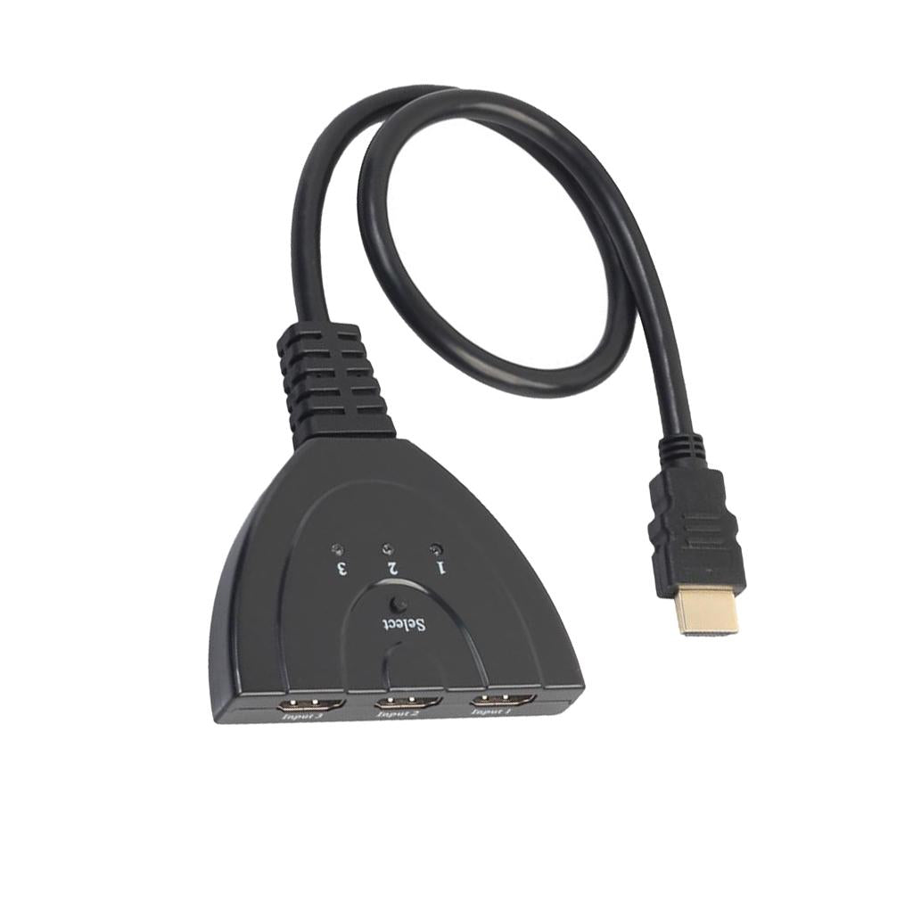 HDMI Splitter 3 In 1 Out 1080P 3D Adapter Cable Switcher HDMI Switch