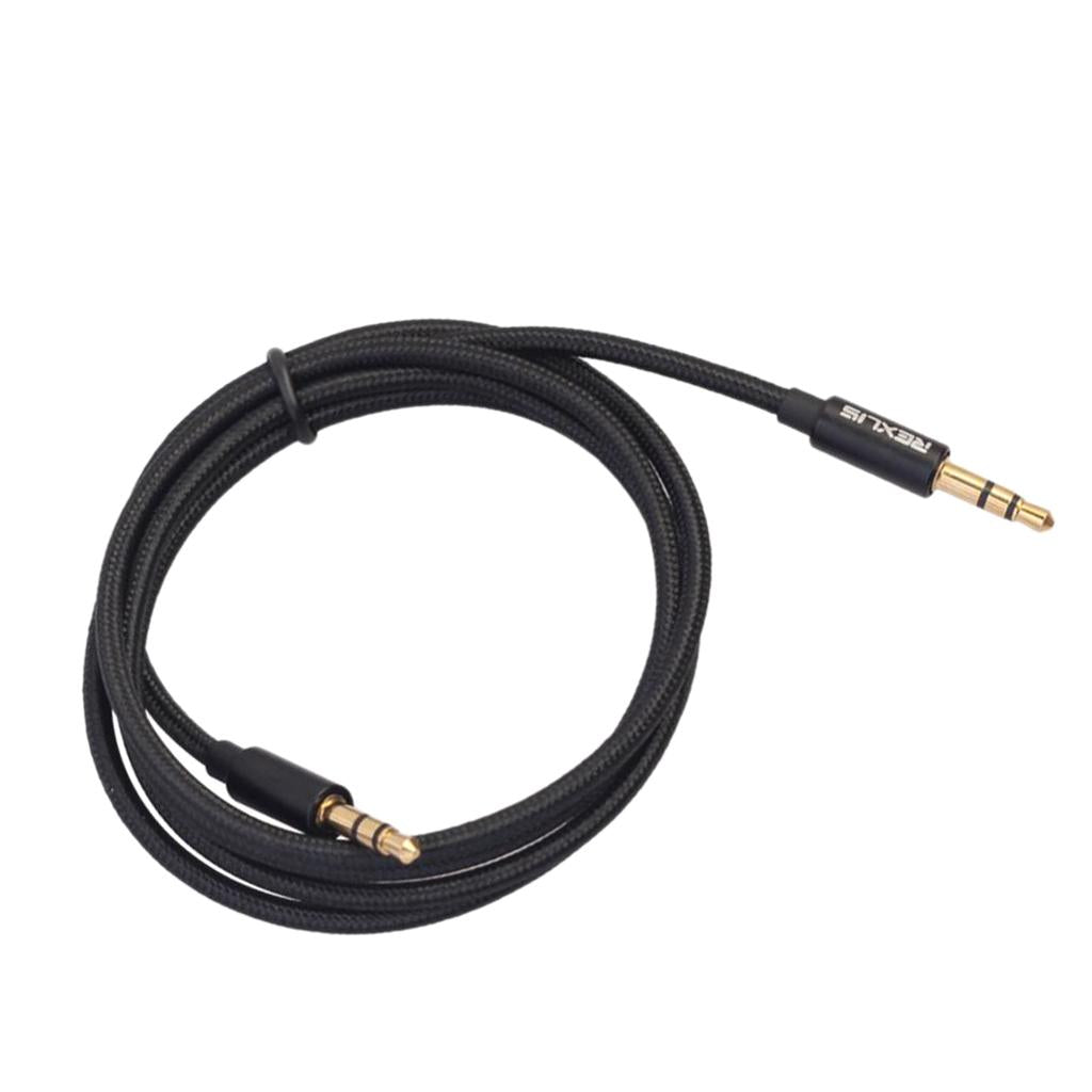 3.5mm Stereo Gold-plated Head Car AUX Audio Cable for Phone /Speaker 100cm