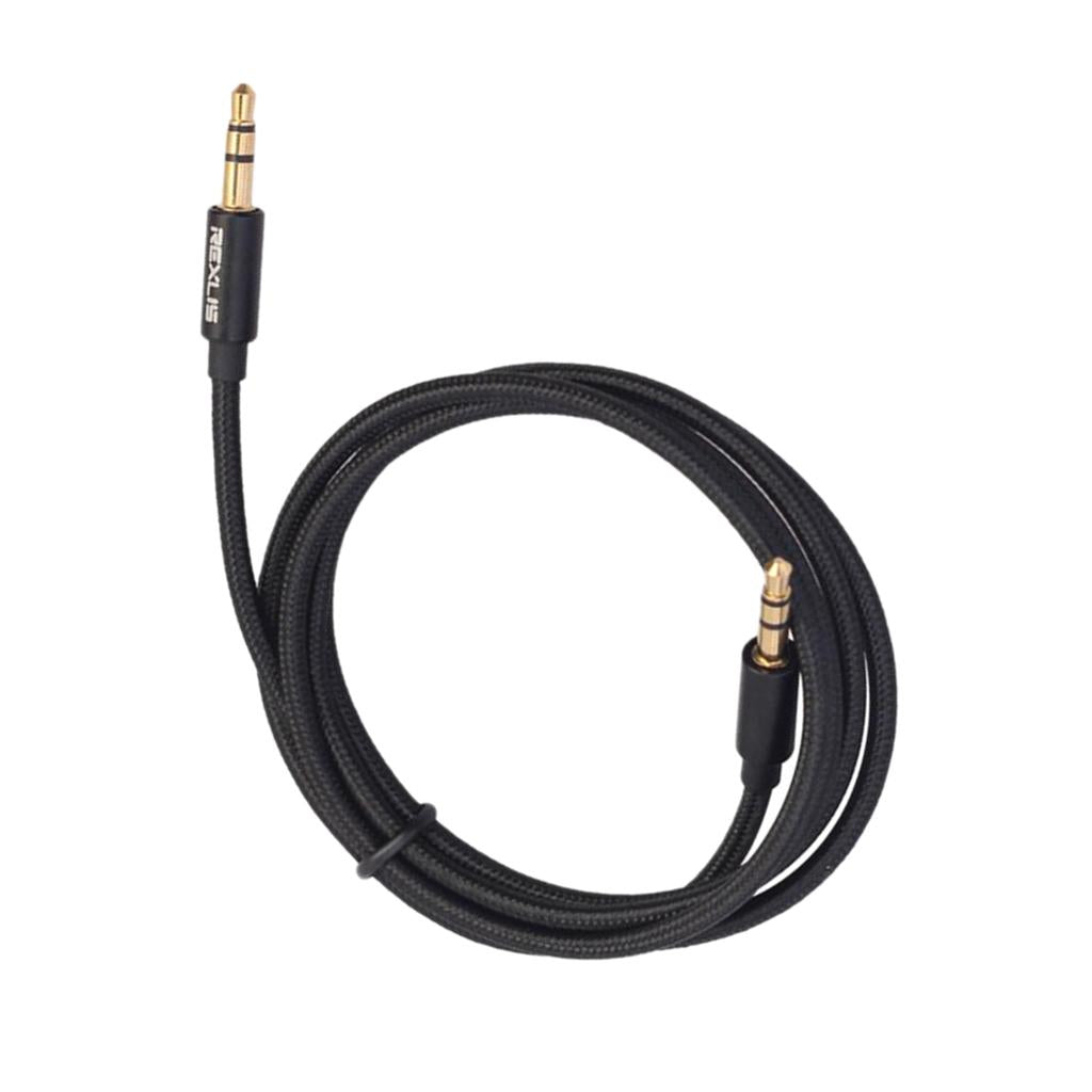 3.5mm Stereo Gold-plated Head Car AUX Audio Cable for Phone /Speaker 100cm