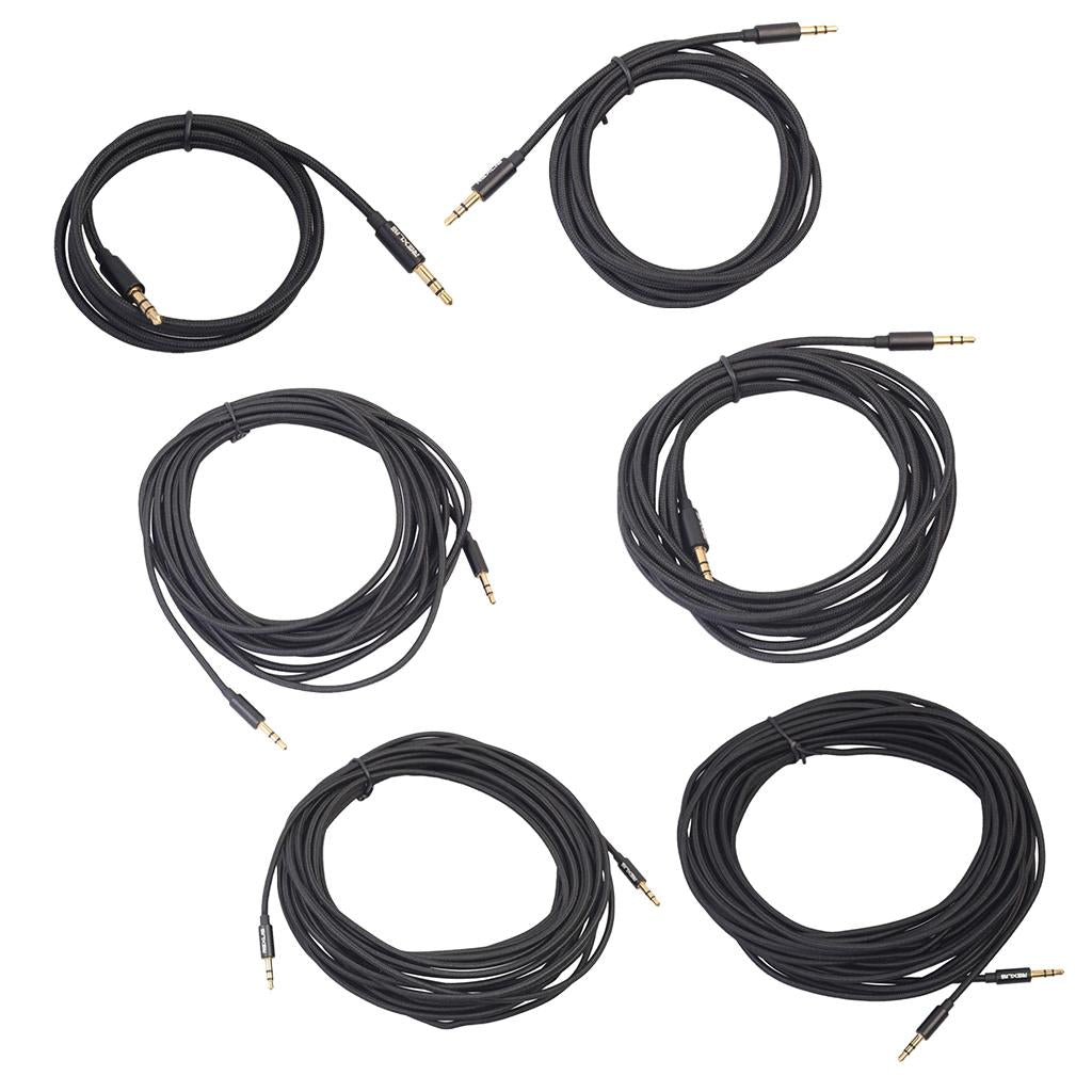 3.5mm Stereo Gold-plated Head Car AUX Audio Cable for Phone /Speaker 100cm