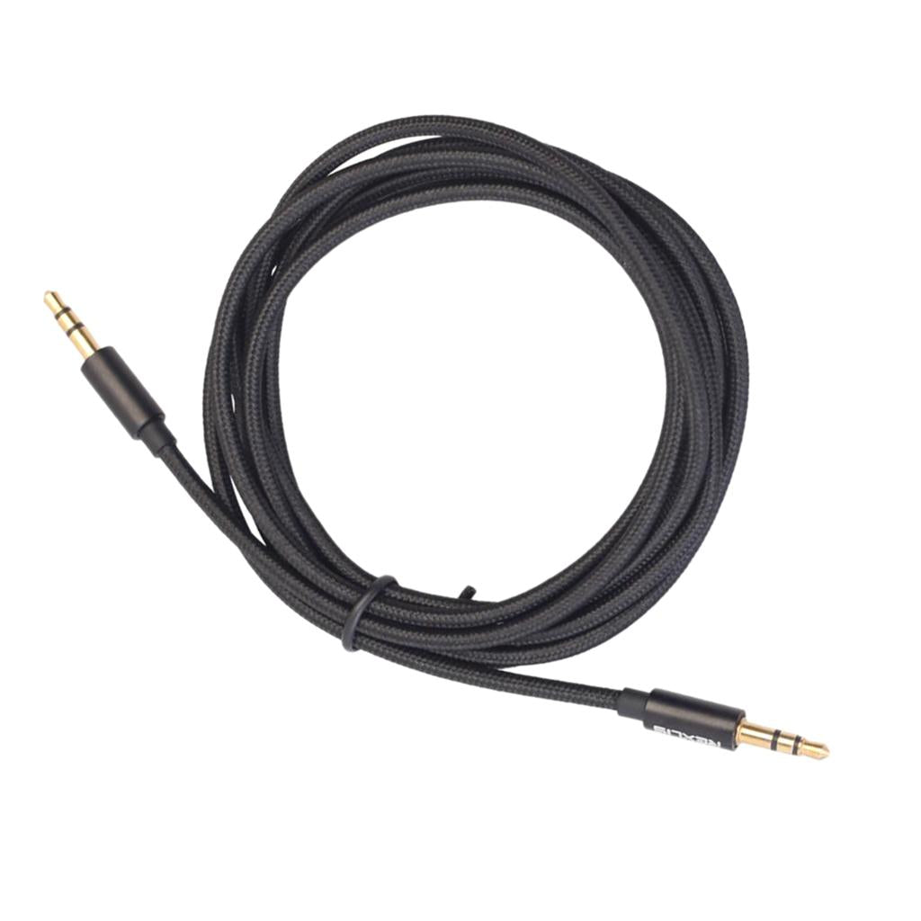 3.5mm Stereo Gold-plated Head Car AUX Audio Cable for Phone /Speaker 180cm