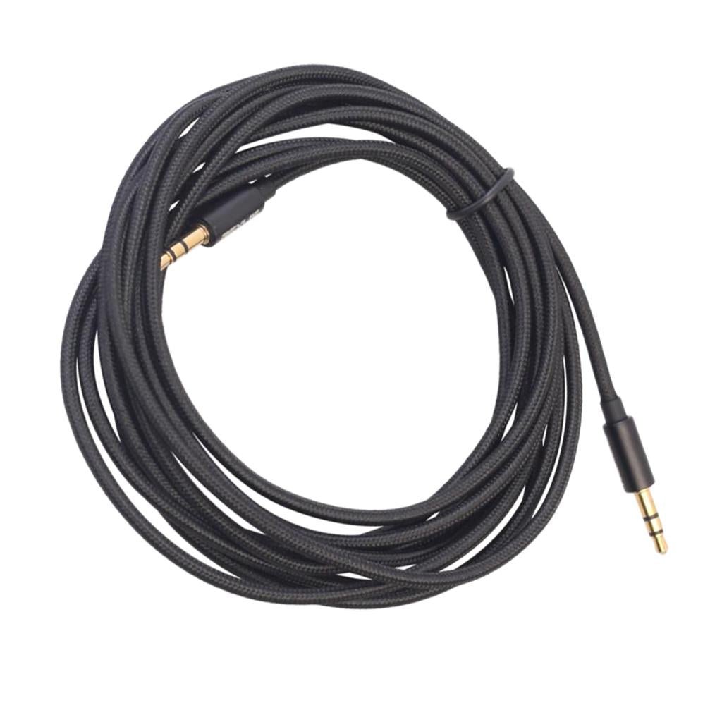 3.5mm Stereo Gold-plated Head Car AUX Audio Cable for Phone /Speaker 300cm