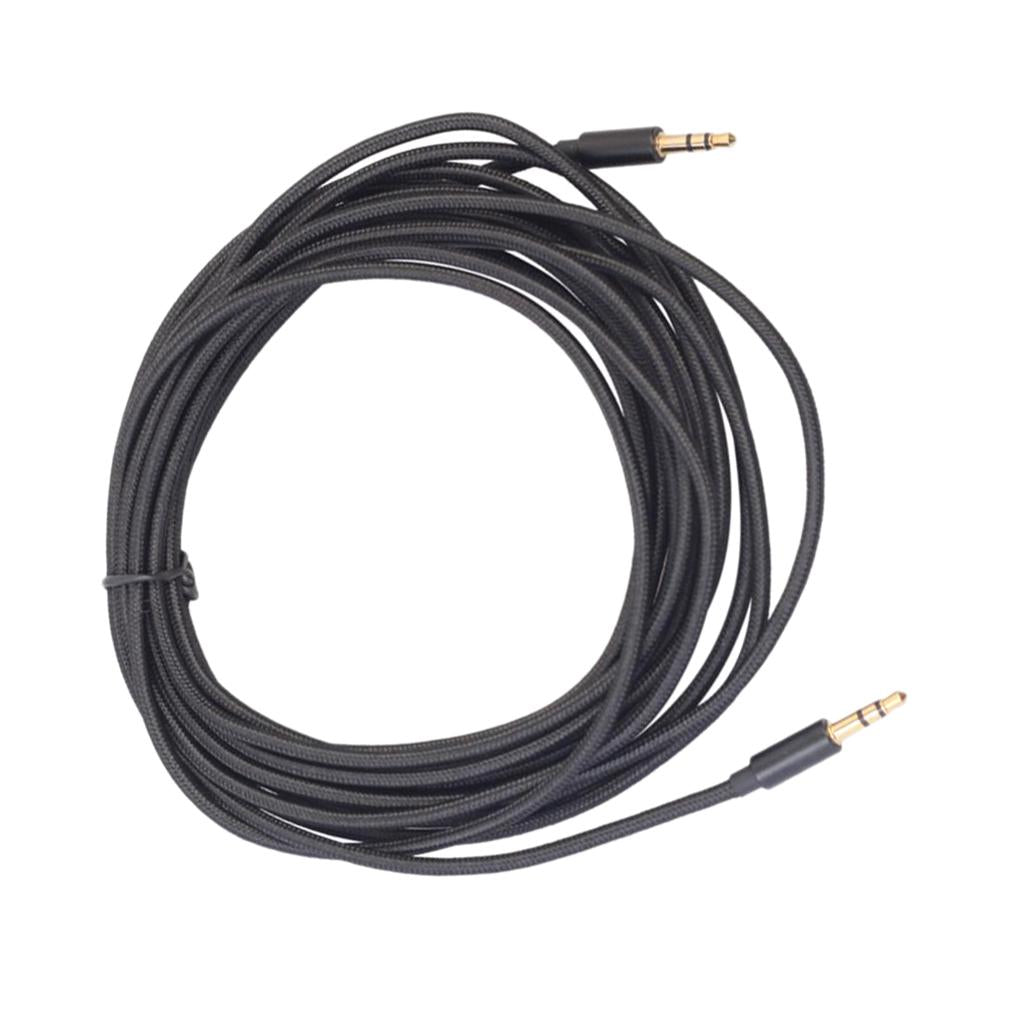3.5mm Stereo Gold-plated Head Car AUX Audio Cable for Phone /Speaker 500cm