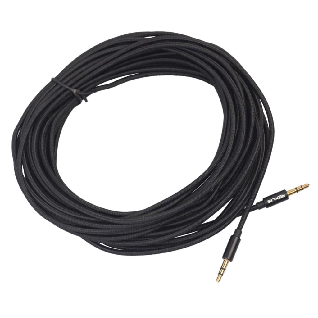 3.5mm Stereo Gold-plated Head Car AUX Audio Cable for Phone /Speaker 1000cm