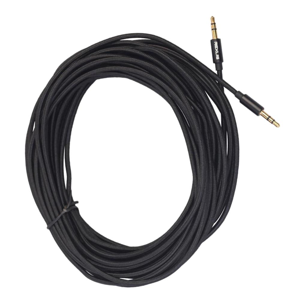 3.5mm Stereo Gold-plated Head Car AUX Audio Cable for Phone /Speaker 1000cm