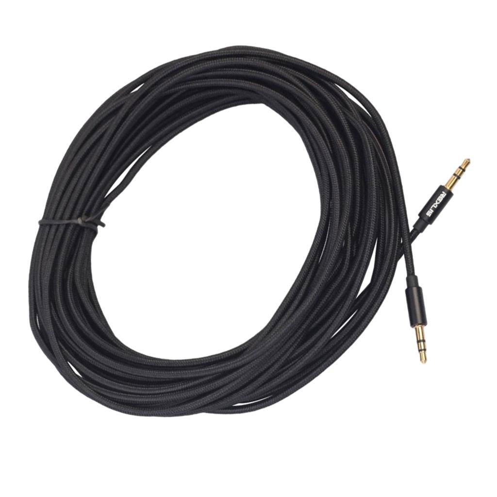 3.5mm Stereo Gold-plated Head Car AUX Audio Cable for Phone /Speaker 1000cm