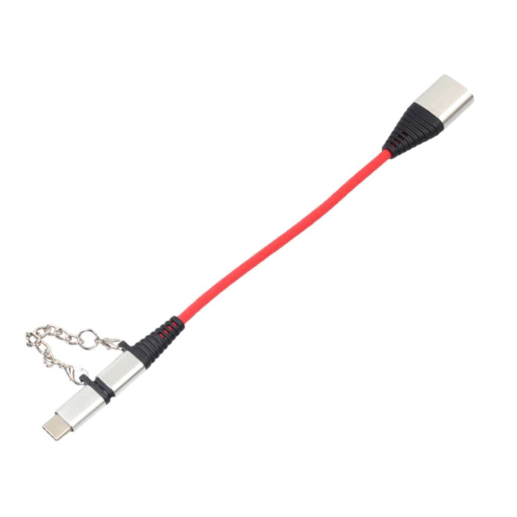 USB Type C Cable 2 in 1 for Sumsang Galaxy S9 Silver