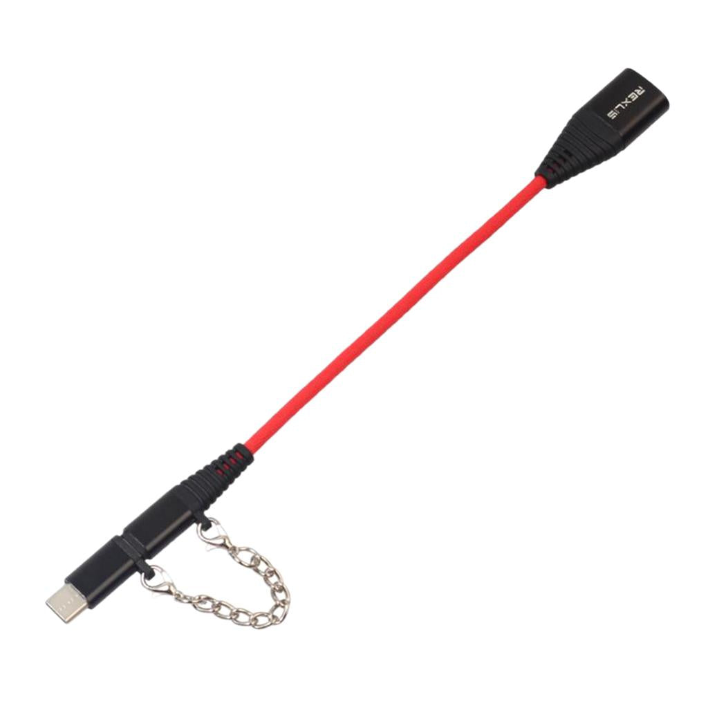 USB Type C Cable 2 in 1 for Sumsang Galaxy S9 Black