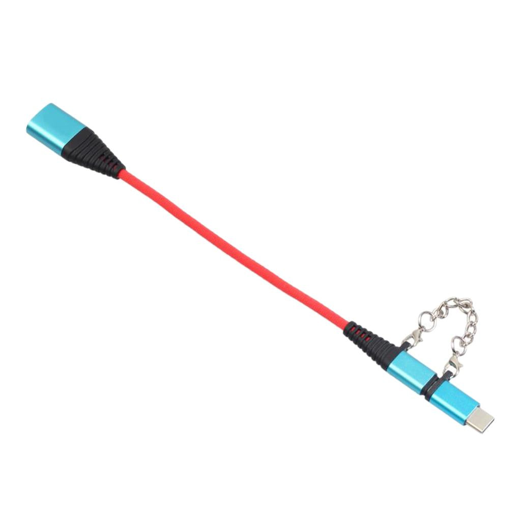 USB Type C Cable 2 in 1 for Sumsang Galaxy S9 Blue