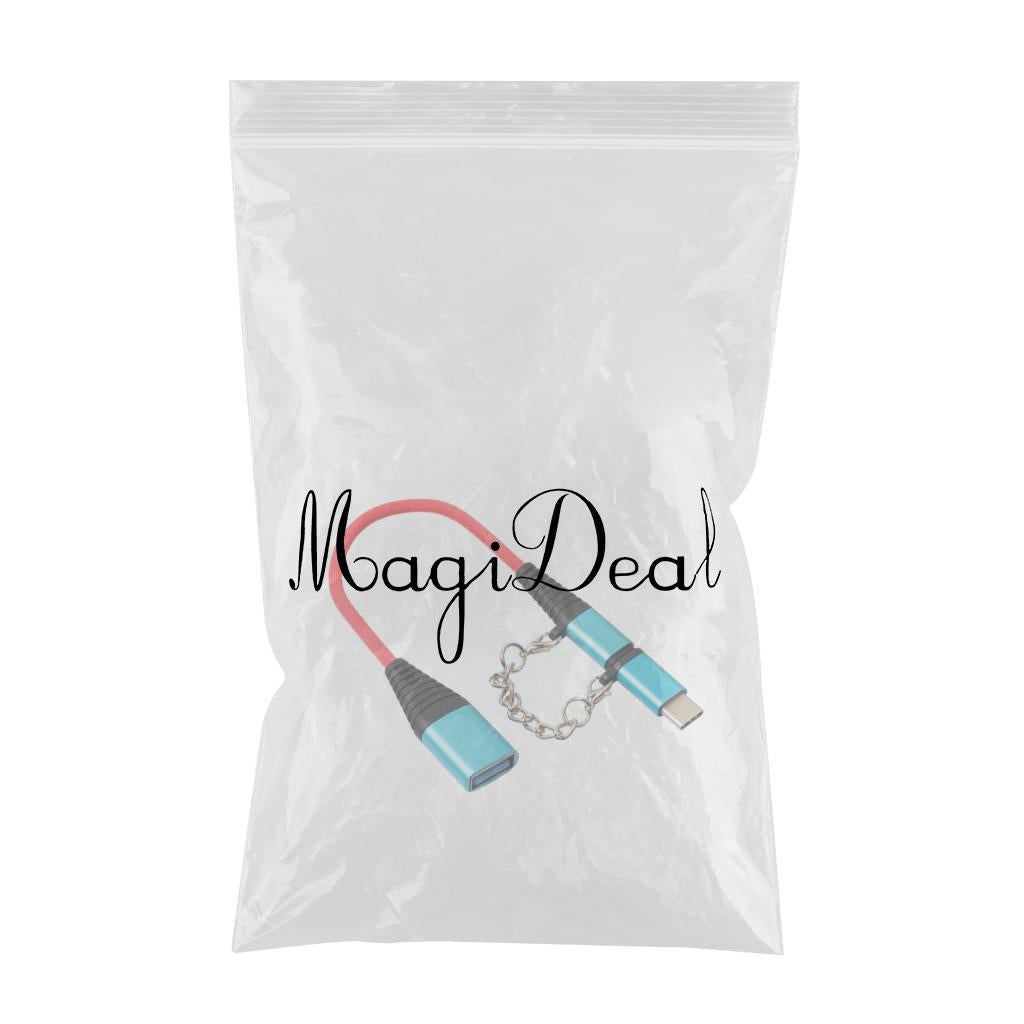 USB Type C Cable 2 in 1 for Sumsang Galaxy S9 Blue