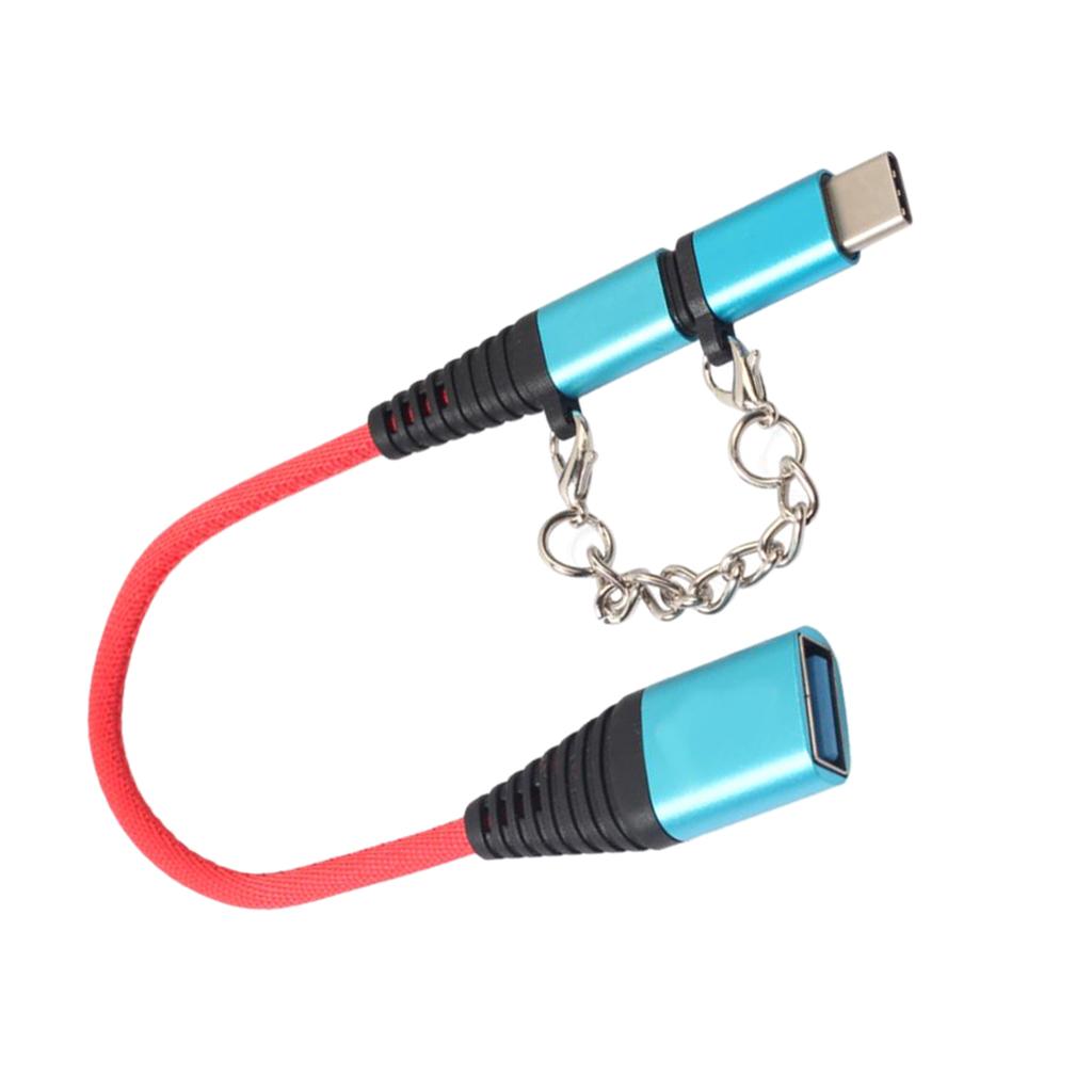 USB Type C Cable 2 in 1 for Sumsang Galaxy S9 Blue