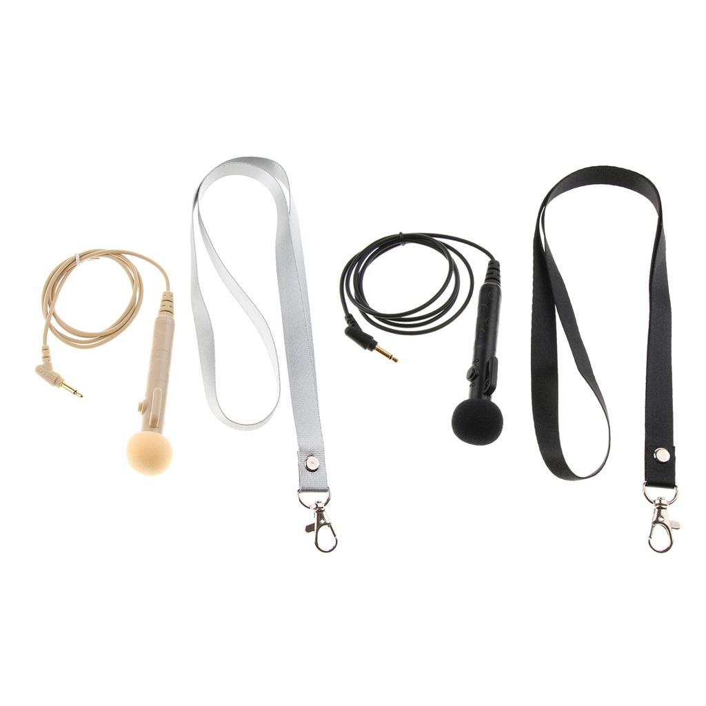 1 Set Wired Microphone Handheld Mic Black