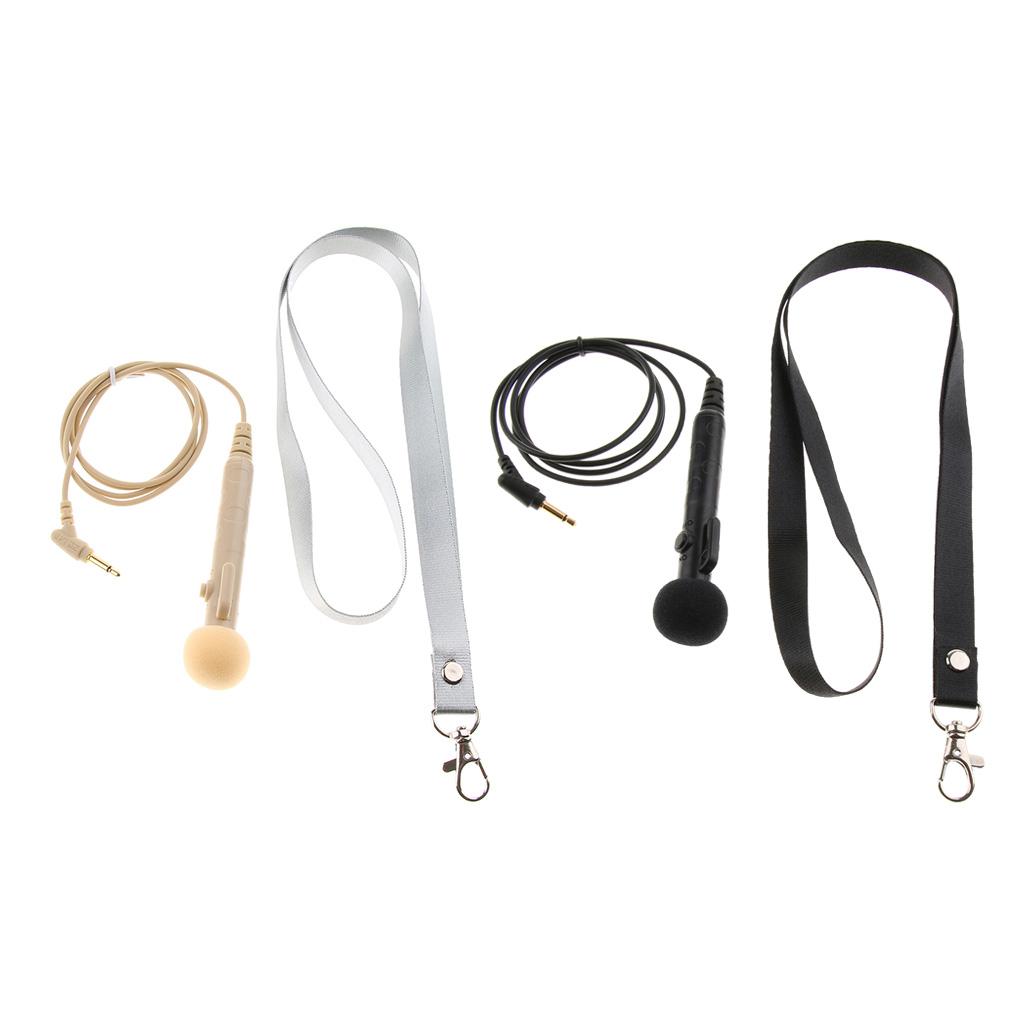 1 Set Wired Microphone Handheld Mic Black