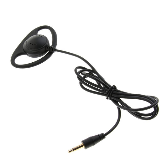 3.5mm Unilateral Headphone Plug Ear Hook Headset  3.5mm Mono Straight Head