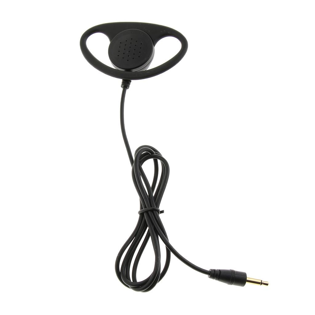 3.5mm Unilateral Headphone Plug Ear Hook Headset  3.5mm Mono Straight Head