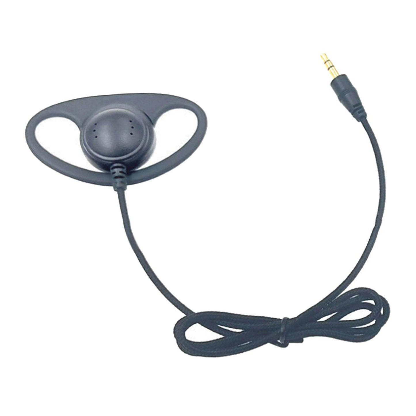 3.5mm Unilateral Headphone Plug Ear Hook Headset  3.5mm Mono Straight Head