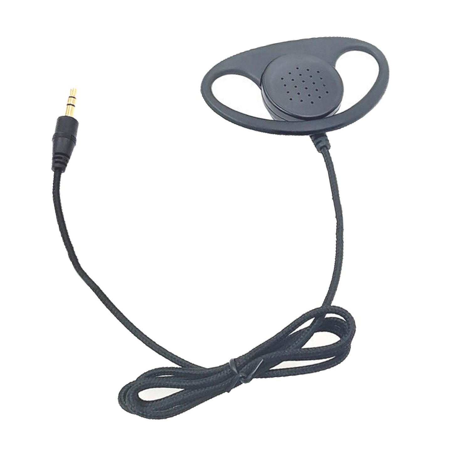 3.5mm Unilateral Headphone Plug Ear Hook Headset  3.5mm Mono Straight Head