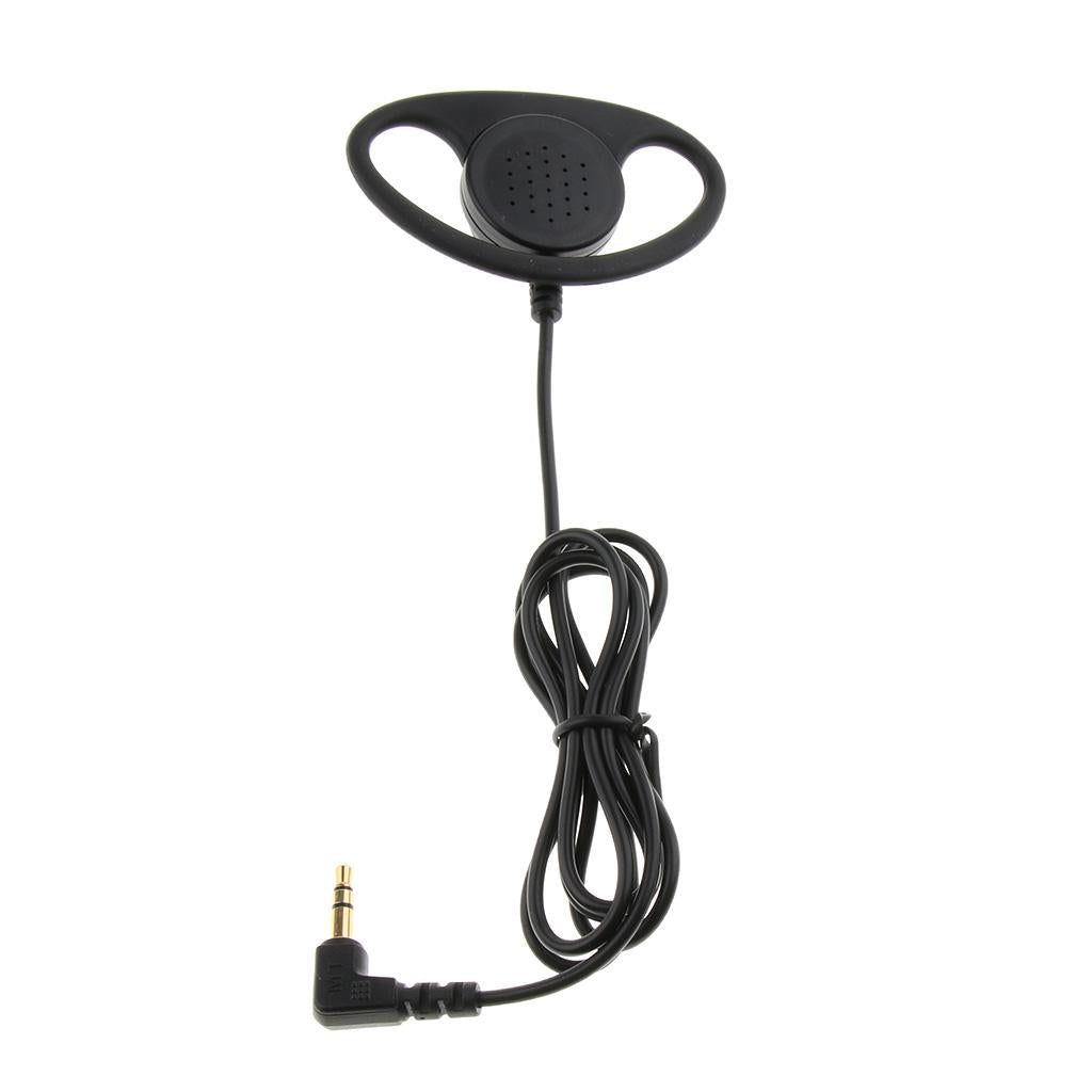 3.5mm Unilateral Headphone Plug Ear Hook Headset  3.5mm Stereo Elbow