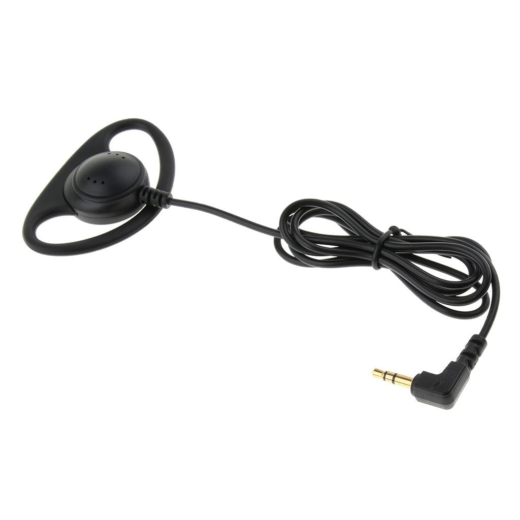 3.5mm Unilateral Headphone Plug Ear Hook Headset  3.5mm Stereo Elbow