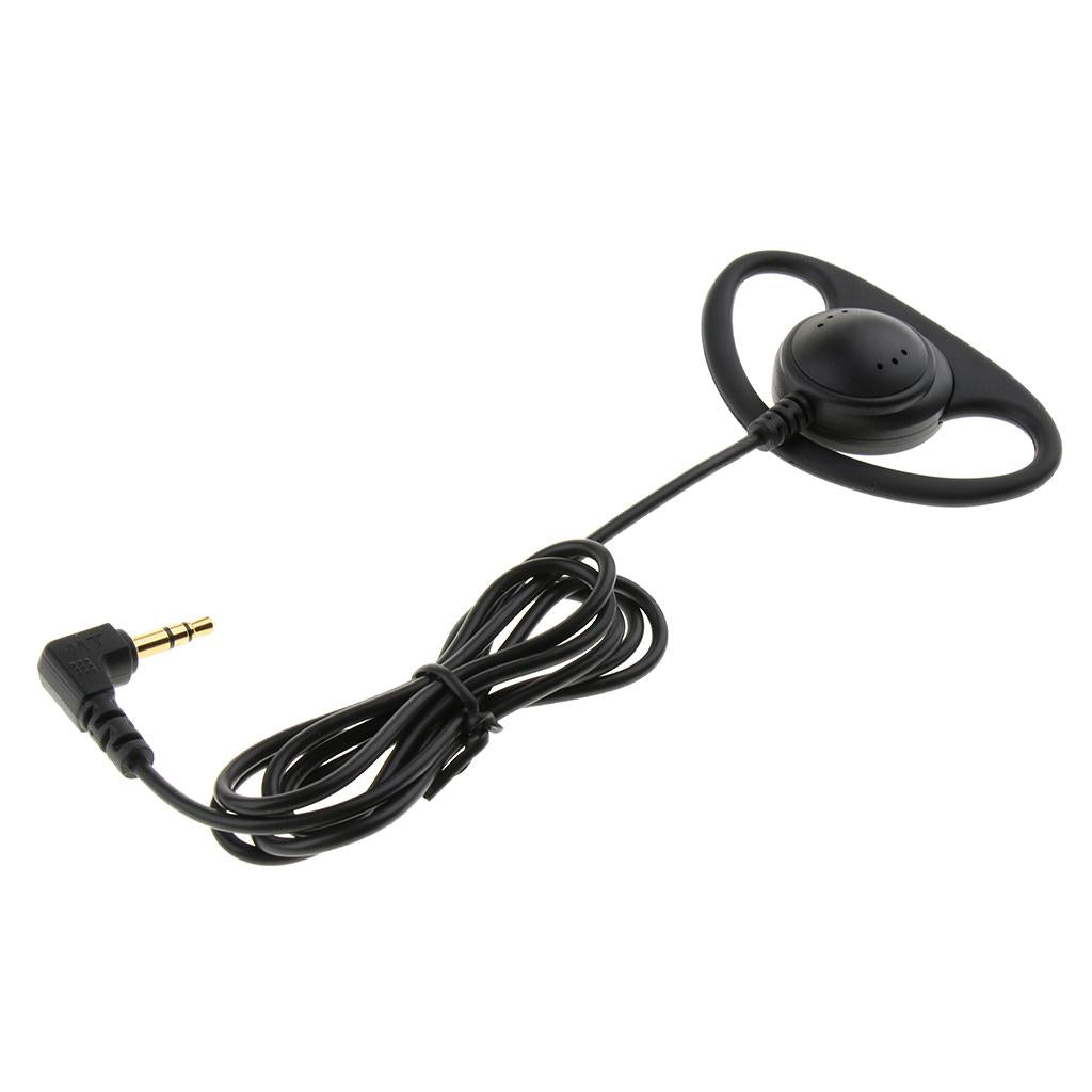 3.5mm Unilateral Headphone Plug Ear Hook Headset  3.5mm Stereo Elbow