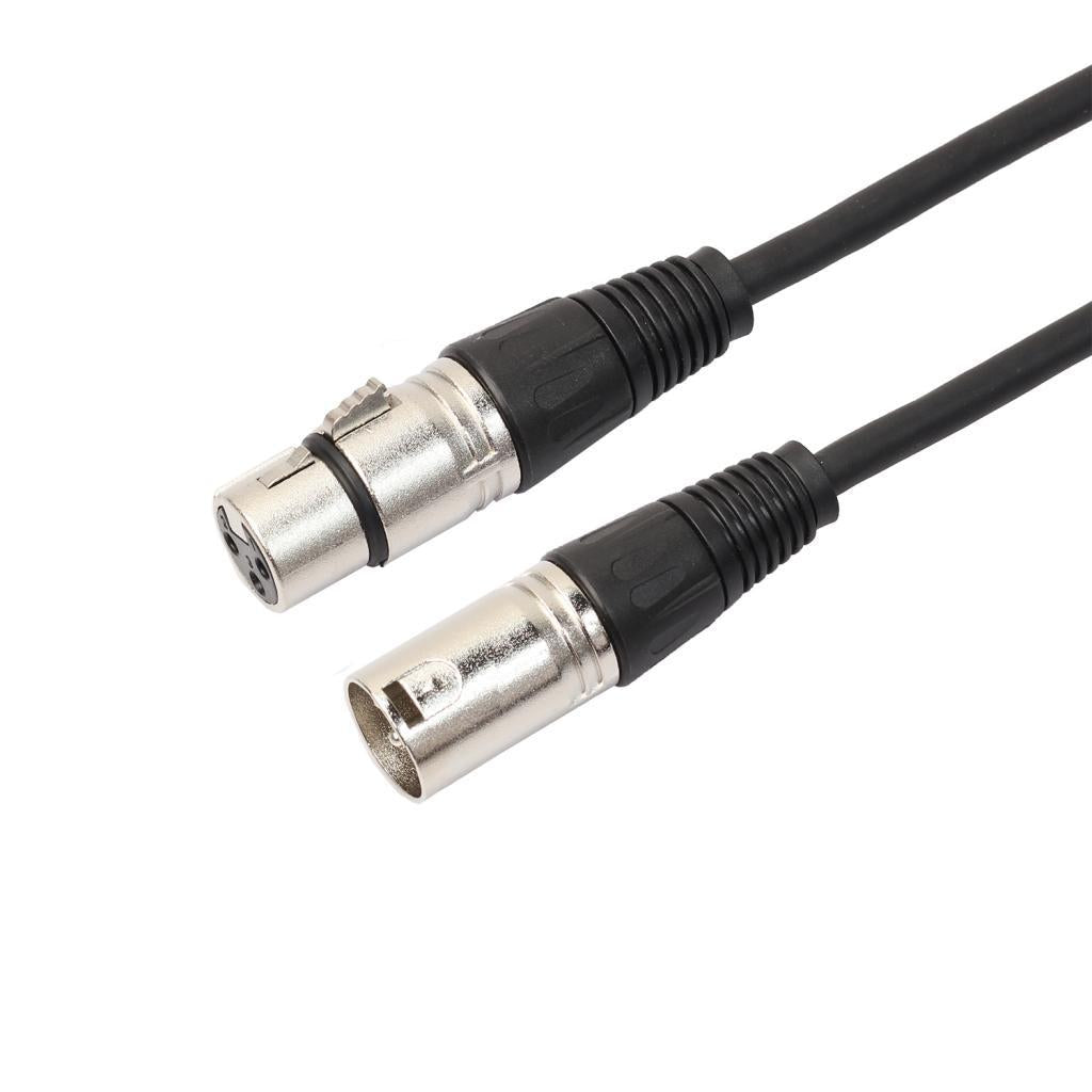 10pcs 3-Pin Cannon XLR Male to Female Cable XLR Microphone Audio Cable Cord