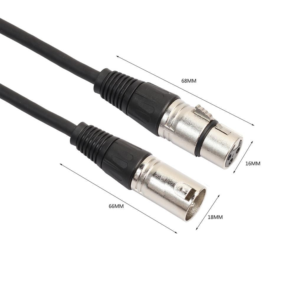 10 Pieces 3 Pin XLR Male To XLR Female Cables Microphone Audio Cable 10 Feet