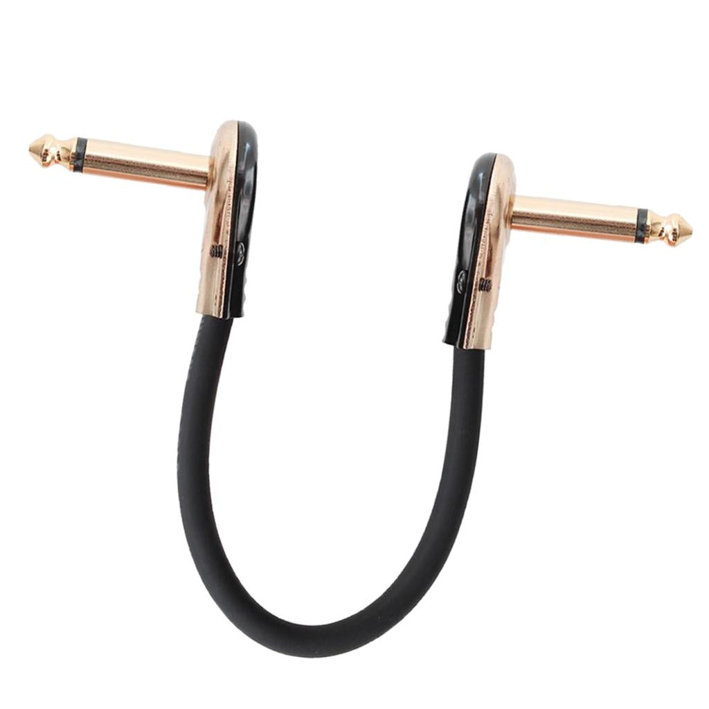 Guitar Patch Cable Right Angle 1/4'' Instrument Cable for Effect Pedals
