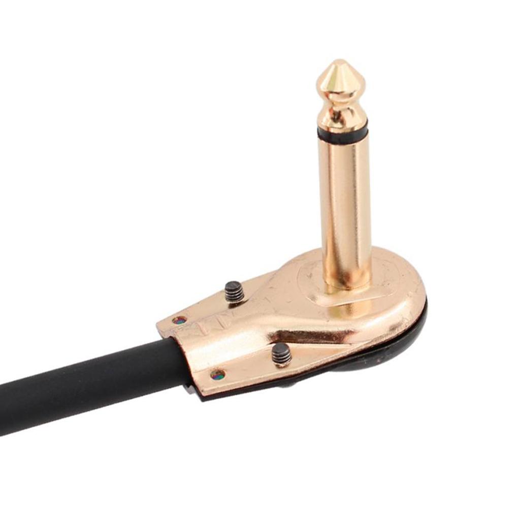 Guitar Patch Cable Right Angle 1/4'' Instrument Cable for Effect Pedals