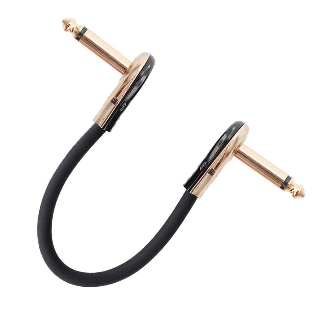 Guitar Patch Cable Right Angle 1/4'' Instrument Cable for Effect Pedals