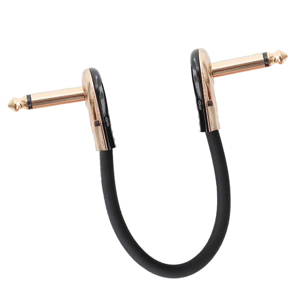 Guitar Patch Cable Right Angle 1/4'' Instrument Cable for Effect Pedals