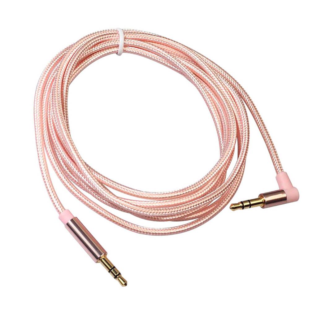 3.5mm Right Angle to Straight Audio Male to Male Stereo Jack Cable Cord 20cm