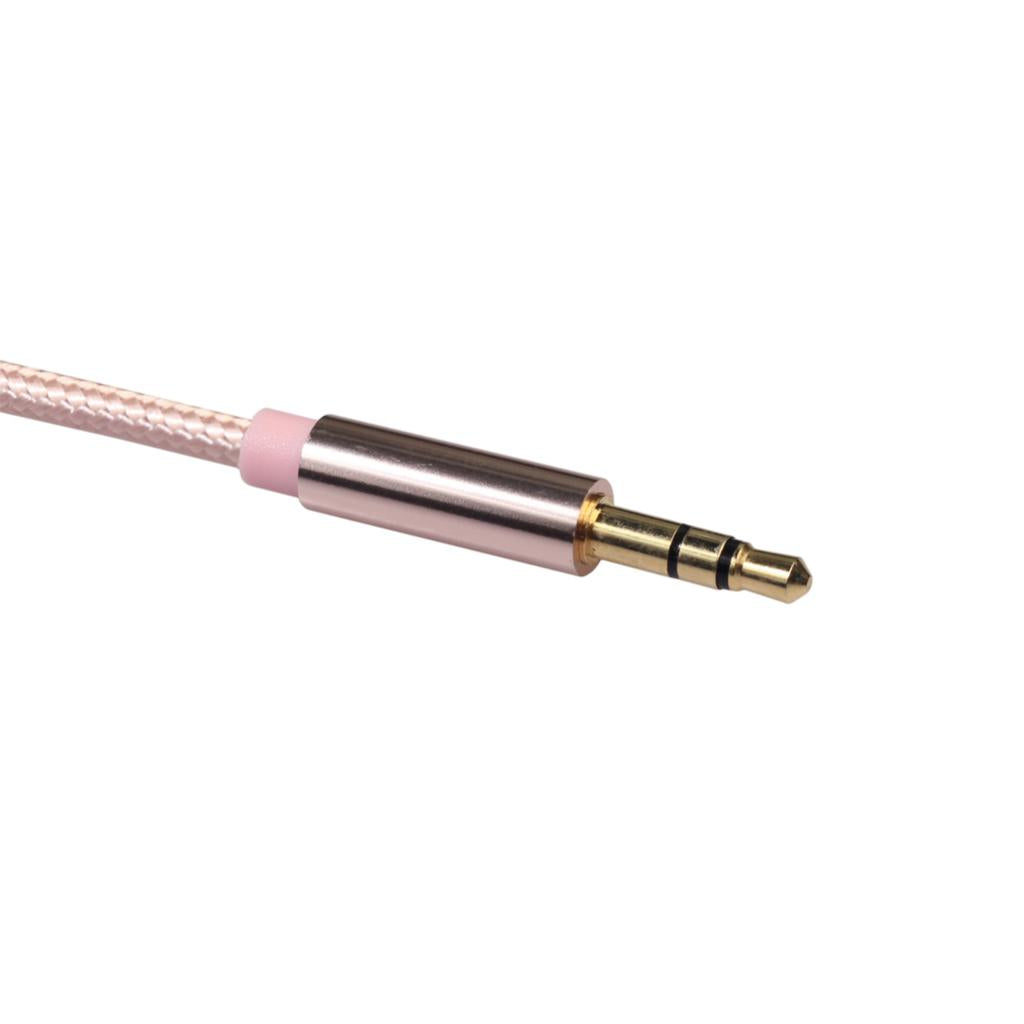 3.5mm Right Angle to Straight Audio Male to Male Stereo Jack Cable Cord 30cm