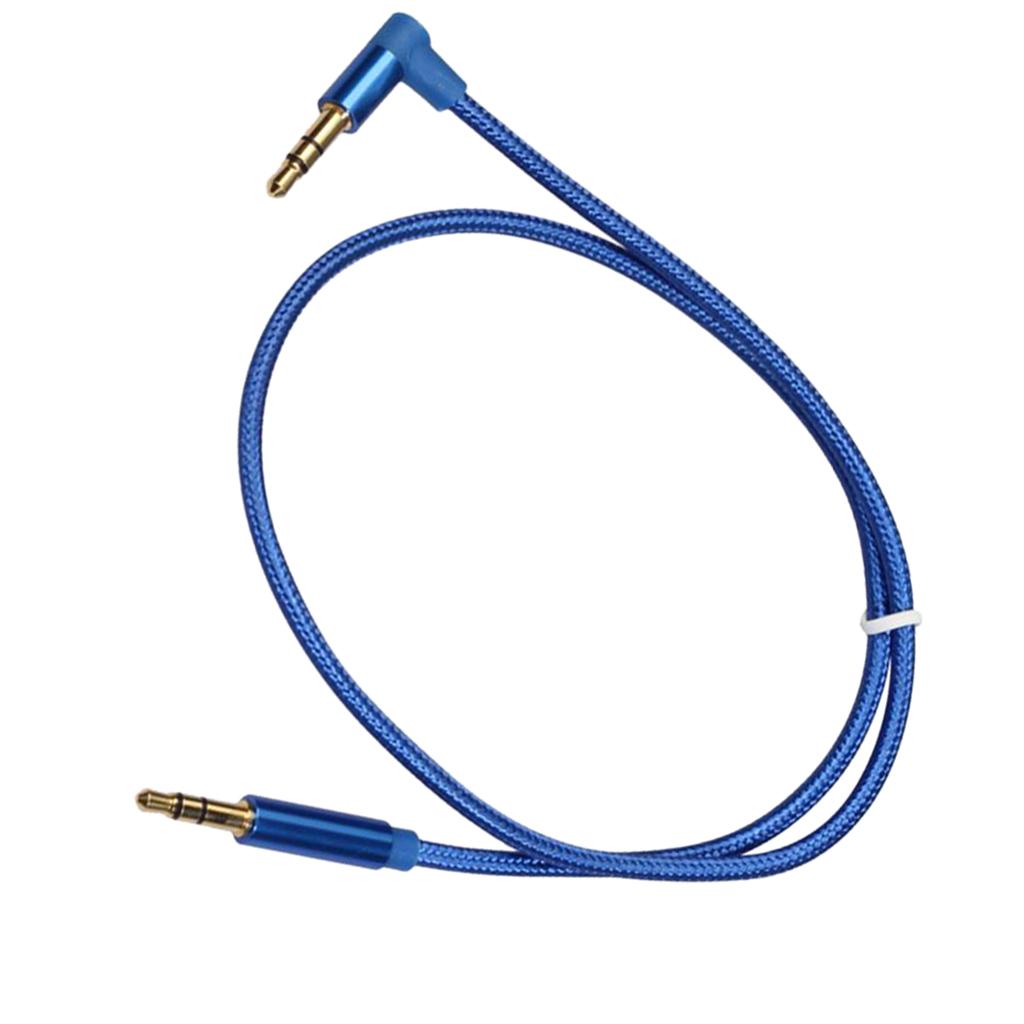3.5mm Male to Male Stereo Audio Cable Cord for Mobile Phone Car Stereo 0.5M