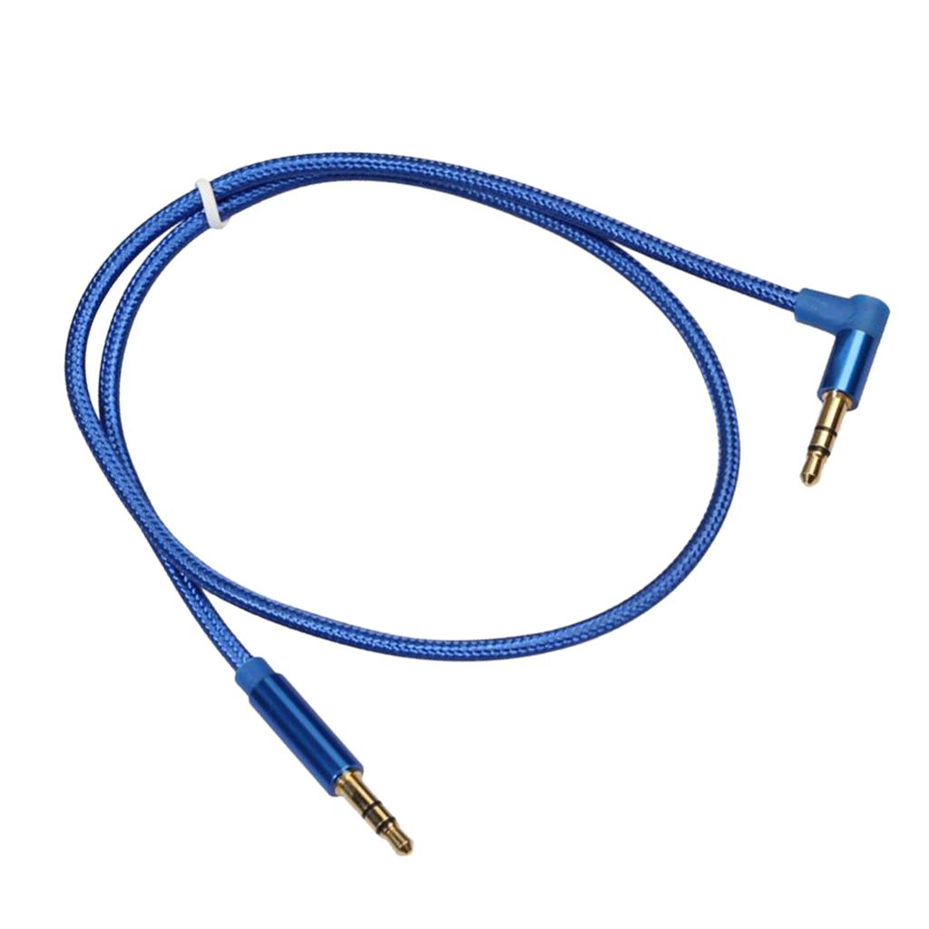 3.5mm Male to Male Stereo Audio Cable Cord for Mobile Phone Car Stereo 0.5M