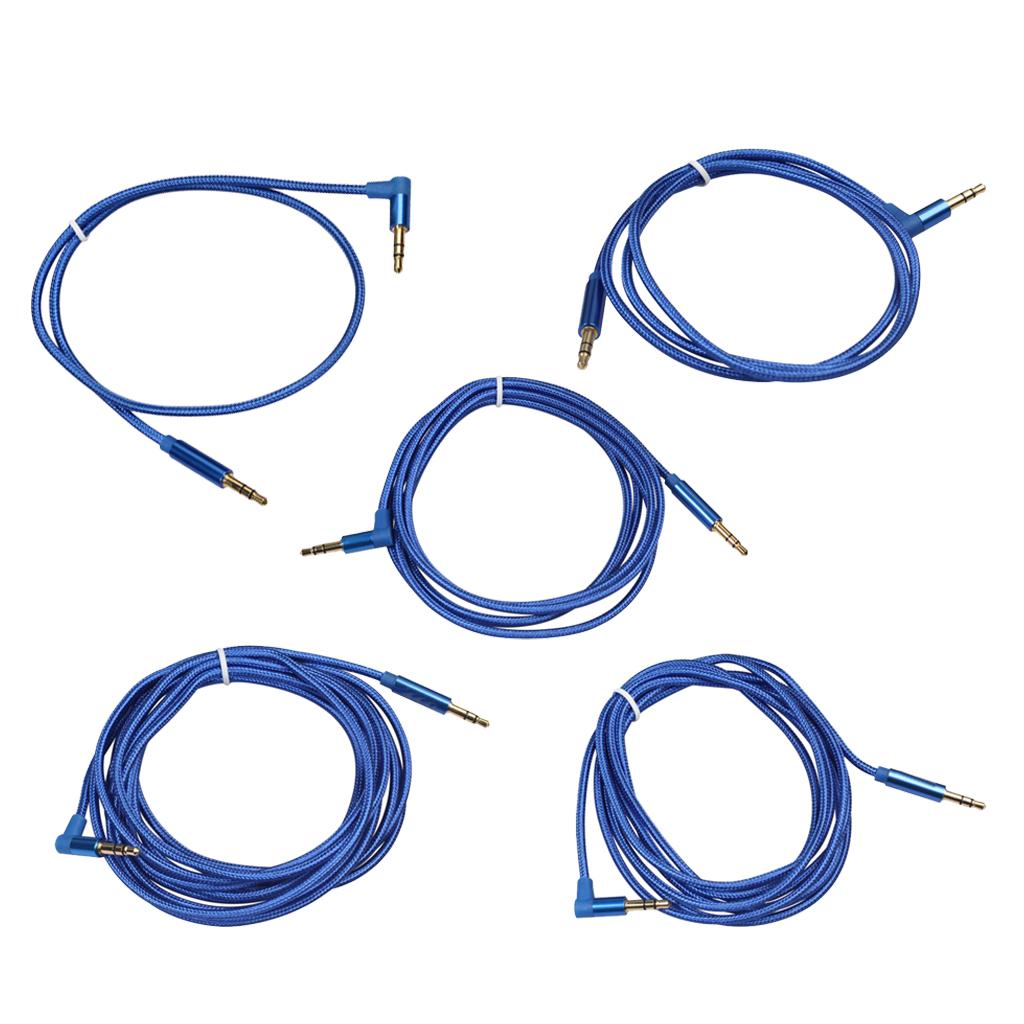 3.5mm Male to Male Stereo Audio Cable Cord for Mobile Phone Car Stereo 0.5M