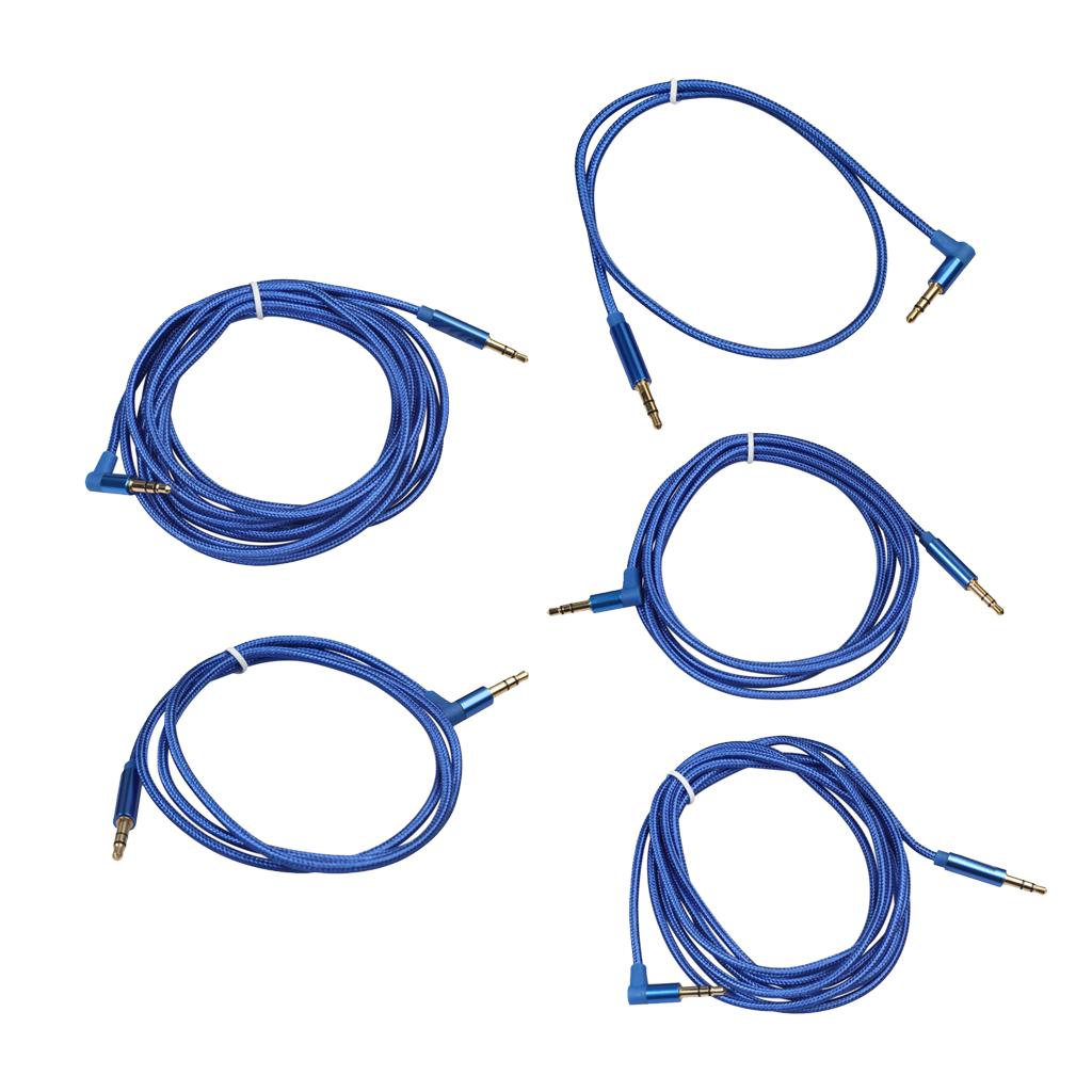 3.5mm Male to Male Stereo Audio Cable Cord for Mobile Phone Car Stereo 0.5M